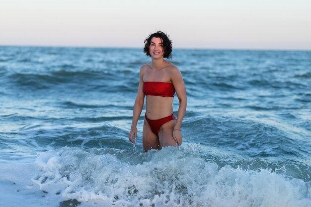 Naked Girl On The Beach
